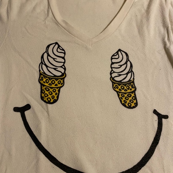 Wildfox soft serve smiley face sweater Small - Picture 3 of 5